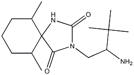3-(2-amino-3,3-dimethylbutyl)-6,10-dimethyl-1,3-diazaspiro[4.5]decane-2,4-dione