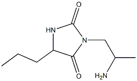 3-(2-aminopropyl)-5-propylimidazolidine-2,4-dione Struktur