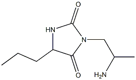 3-(2-aminopropyl)-5-propylimidazolidine-2,4-dione,,结构式