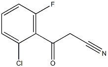 3-(2-chloro-6-fluorophenyl)-3-oxopropanenitrile,,结构式