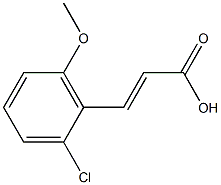 3-(2-chloro-6-methoxyphenyl)prop-2-enoic acid,,结构式