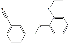 3-(2-ethoxyphenoxymethyl)benzonitrile,,结构式