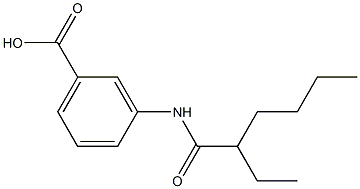 3-(2-ethylhexanamido)benzoic acid,,结构式