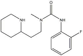 3-(2-fluorophenyl)-1-methyl-1-[2-(piperidin-2-yl)ethyl]urea Structure