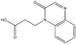 3-(2-oxo-1,2-dihydroquinoxalin-1-yl)propanoic acid Struktur