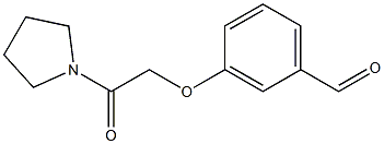 3-(2-oxo-2-pyrrolidin-1-ylethoxy)benzaldehyde Structure