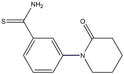3-(2-oxopiperidin-1-yl)benzenecarbothioamide Structure