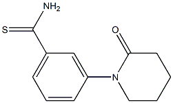 3-(2-oxopiperidin-1-yl)benzenecarbothioamide 结构式