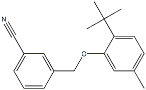 3-(2-tert-butyl-5-methylphenoxymethyl)benzonitrile