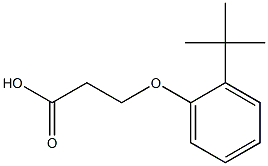 3-(2-tert-butylphenoxy)propanoic acid Struktur