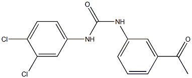 3-(3,4-dichlorophenyl)-1-(3-acetylphenyl)urea Structure