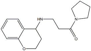 3-(3,4-dihydro-2H-1-benzopyran-4-ylamino)-1-(pyrrolidin-1-yl)propan-1-one