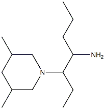 3-(3,5-dimethylpiperidin-1-yl)heptan-4-amine Structure