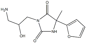 3-(3-amino-2-hydroxypropyl)-5-(furan-2-yl)-5-methylimidazolidine-2,4-dione