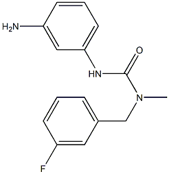 3-(3-aminophenyl)-1-[(3-fluorophenyl)methyl]-1-methylurea Structure