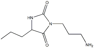 3-(3-aminopropyl)-5-propylimidazolidine-2,4-dione 结构式