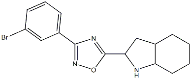 3-(3-bromophenyl)-5-(octahydro-1H-indol-2-yl)-1,2,4-oxadiazole,,结构式