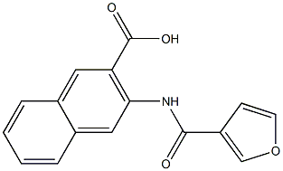 3-(3-furoylamino)-2-naphthoic acid Struktur