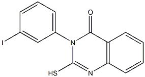 3-(3-iodophenyl)-2-sulfanyl-3,4-dihydroquinazolin-4-one 结构式