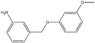 3-(3-methoxyphenoxymethyl)aniline,,结构式