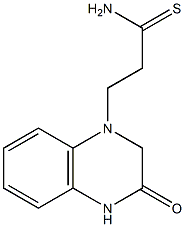 3-(3-oxo-1,2,3,4-tetrahydroquinoxalin-1-yl)propanethioamide Struktur
