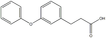 3-(3-phenoxyphenyl)propanoic acid 结构式