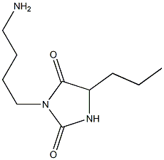 3-(4-aminobutyl)-5-propylimidazolidine-2,4-dione 化学構造式