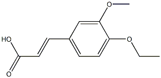 3-(4-ethoxy-3-methoxyphenyl)prop-2-enoic acid Structure