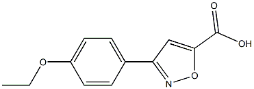 3-(4-ethoxyphenyl)-1,2-oxazole-5-carboxylic acid,901926-58-7,结构式