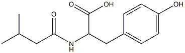 3-(4-hydroxyphenyl)-2-[(3-methylbutanoyl)amino]propanoic acid Structure