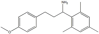 3-(4-methoxyphenyl)-1-(2,4,6-trimethylphenyl)propan-1-amine 结构式