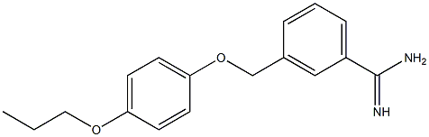 3-(4-propoxyphenoxymethyl)benzene-1-carboximidamide Structure