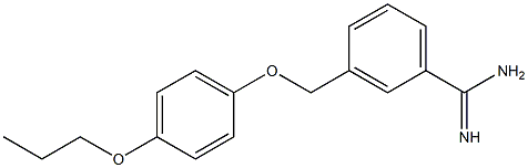  3-(4-propoxyphenoxymethyl)benzene-1-carboximidamide