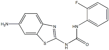 3-(6-amino-1,3-benzothiazol-2-yl)-1-(2-fluorophenyl)urea Structure