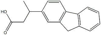 3-(9H-fluoren-2-yl)butanoic acid Struktur