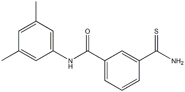 3-(aminocarbonothioyl)-N-(3,5-dimethylphenyl)benzamide,,结构式