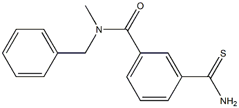 3-(aminocarbonothioyl)-N-benzyl-N-methylbenzamide Structure