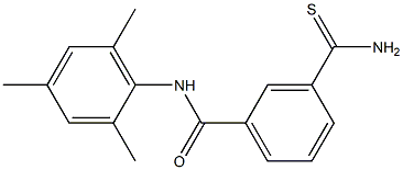 3-(aminocarbonothioyl)-N-mesitylbenzamide,,结构式