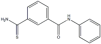 3-(aminocarbonothioyl)-N-phenylbenzamide Struktur