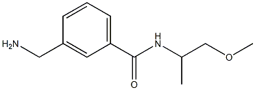 3-(aminomethyl)-N-(1-methoxypropan-2-yl)benzamide 化学構造式