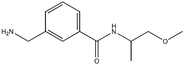 3-(aminomethyl)-N-(1-methoxypropan-2-yl)benzamide,,结构式