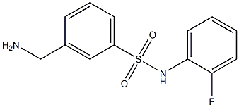 3-(aminomethyl)-N-(2-fluorophenyl)benzenesulfonamide Struktur