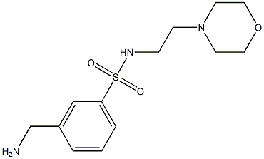  3-(aminomethyl)-N-(2-morpholin-4-ylethyl)benzenesulfonamide