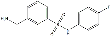 3-(aminomethyl)-N-(4-fluorophenyl)benzenesulfonamide Structure