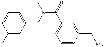 3-(aminomethyl)-N-[(3-fluorophenyl)methyl]-N-methylbenzamide