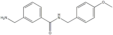 3-(aminomethyl)-N-[(4-methoxyphenyl)methyl]benzamide Structure