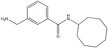 3-(aminomethyl)-N-cyclooctylbenzamide Structure