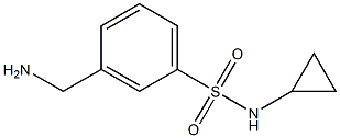 3-(aminomethyl)-N-cyclopropylbenzenesulfonamide Structure