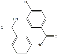 3-(benzoylamino)-4-chlorobenzoic acid 结构式