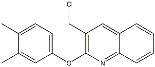 3-(chloromethyl)-2-(3,4-dimethylphenoxy)quinoline,,结构式